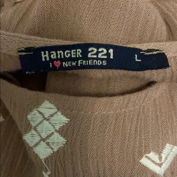 Hanger 221 Brown lace tribal pattern tank dress - Picture 8 of 8